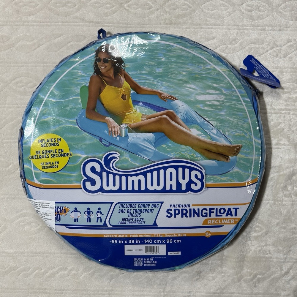 Swimways Premium Springfloat, Recliner, 55in X 38in